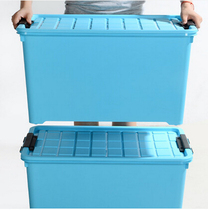 Covered large-capacity dense buckle bed bottom quilt storage box Clothing moisture-proof large size plastic finishing box