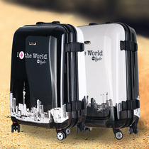 Han Edition Aluminum Frame Pull Rod Box Men And Women 24 Inch Fashion Personality Luggage Mirror Students Universal Wheels Travel Lee Box Trend