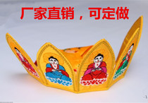 Buddhist supplies Master hat folding five Buddha crown Peru hat Monk hat factory direct sale special wholesale