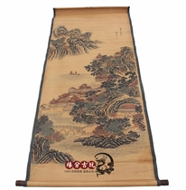 Antique Middle Hall Antique Calligraphy Painting Middle Hall Painting Chinese Painting Living Room Hanging Painting Landscape Painting Zhou Chen landscape painting has been framed