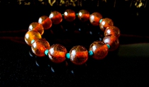 17 century old amber bracelet with ice full of open sheet WeChat pearl