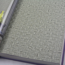 Simulation straw texture wallpaper solid color woven plain wallpaper retro nostalgic living room restaurant restaurant hotel