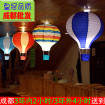 Summer in-store hot air balloon paper lanterns KTV hotel shopping mall exhibition hall wedding room decoration ornaments kindergarten graduation