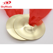 Childrens music toy brass pure copper copper cymbals Orff percussion instrument three sentences and a half props
