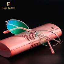 Fran Shachi half frame ladies pure titanium myopia glasses frame myopia frame F026