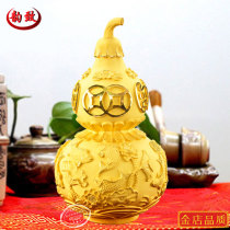 Velvet sand gold annual year with more than gourd fortune ornaments home living room office creative business decoration opening gifts