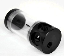 Cylindrical water tank 50mm diameter length 14 19 24 water-cooled water tank black with mounting bracket
