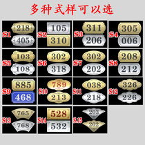 Home house number dormitory card custom digital card room number cabinet card room number office house number