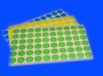 Blank quarterly classified self-adhesive label paper color round label stickers can be designed custom color logo stickers