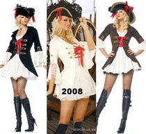 Multi-color Halloween costume stage party dress female pirate suit Pirate suit DS lead dance performance Duke Duke