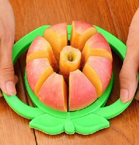 Double enjoy large stainless steel apple cutter Fruit cutter Slicer De-core apple slicer
