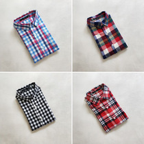 2018 new spring cotton plaid shirt baby shirt long sleeve brushed casual childrens baby top tide