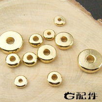 Special gold spacer handmade diy Wen play copper spacer not fade bracelet pure copper accessories Tibetan beads accessories