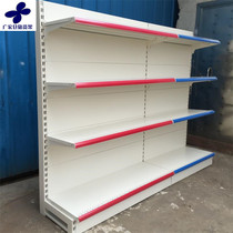 Guangzhou factory direct supermarket single-sided uplift milky white shelves shopping mall shelves