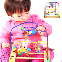 Puzzle large bead toy Danikite baby beaded frame 0-2 years old infants and young children multi-function puzzle power