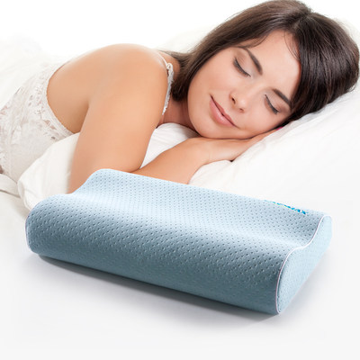 sinomax香港赛诺如意健康枕 弧形颈椎保健护颈记忆枕头安神助眠枕_7折