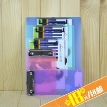 A4 file splint B5A5B6 bill transparent writing board holder plastic pad board clip menu clip single clip