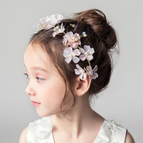 Childrens headdress Princess girl performance dress accessories Garland hair hoop girl birthday hair accessories flower children wedding dress floral headdress