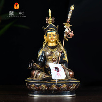Lotus students Nepal 7-inch copper gold-plated silver-plated tantric Buddha statue ornaments Lotus Master Buddha statue