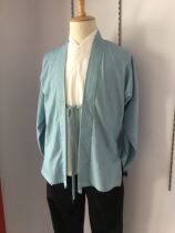 Original Song-made Han clothes long sleeves for brooded mens clothing Short-mounted traditional Chinese wind retro-style cardio-hoodie jacket for spring and autumn