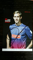 Schuster Germany Freiburg official autograph card