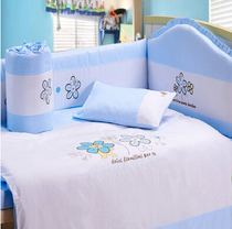 Full cotton four sets of eight sets of crib beds for full cotton fabric materials all season universal detachable quilt cover 120 * 64