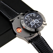 F665 Watch Charging Lighter Windproof Creative Personality USB Electronic Cigarette Lighter Metal Mens Wrist Watch Lighter
