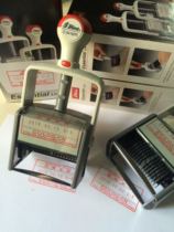 Xinli heavy-duty ink seal custom adjustable date controlled document number chapter metal frame stamp inspection