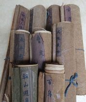 Antique antique collectibles ancient calligraphy and painting Qingming Shanghe diagram Baizi diagram old painting old painting old Oar scroll painting