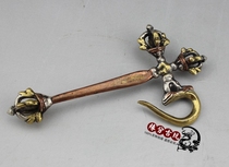 Buddhist supplies tantric instruments Nepal handmade pure copper five-strand diamond drop magic pestle