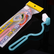 Japan imported OKAZAKI elbow toilet brush Durable toilet brush Inside cleaning brush Curved brush cleaning toilet brush