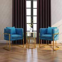 ins Nordic leisure sofa chair simple modern gold single chair designer living room bedroom lazy sofa chair