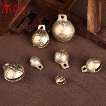 Brass tiger head evil Bell opening ancient method does not rust pet dog cat collar necklace small pendant accessories
