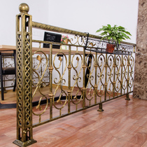 Simple modern wrought iron stair handrail Balcony guardrail Nordic outdoor fence European villa safety railing column