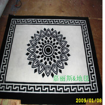 Square Chinese classical carpet handmade living room study bedroom model room elevator imported wool carpet custom
