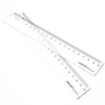 Del 6220 ruler 20cm transparent ruler stationery ruler scale 20cm ruler