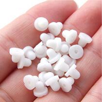 DIY earring accessories Transparent padded White padded accessories Ear clip with ear pads Comfortable hypoallergenic