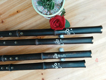 Purple bamboo flute single-section hole flute musical instrument G key F key six-hole eight-hole one Xiao Fengshui flute