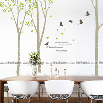 Big tree wall stickers Large area wall stickers Living room TV wall Bedroom background wall wall stickers Buyer show