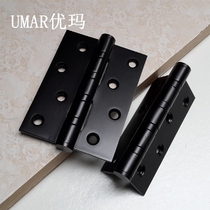 Crown special price stainless steel black hinge 4 inch house door hinge bearing hinge black hinge plated black hinge