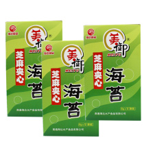 (Meiyu) Sesame sandwich seaweed ready-to-eat childrens seaweed snacks 8G * 12 bags * 3 boxes 36 bags
