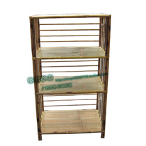 Shelf transfer frame exhibition shelf Spacer Shelf Wall Shelf Kitchen Living-room Display Shelf * Bamboo furniture