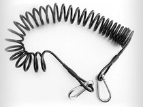 RTI stainless steel wire lost rope 3 m telescopic rope buckle anti-loss rope 100kg big pull fishing supplies