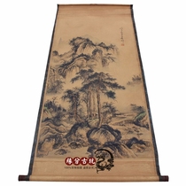 Antique Middle Hall Antique Calligraphy Painting Middle Hall Painting Chinese Painting Living Room Hanging Painting Landscape Painting Wang Yuan Qi Landscape has been framed