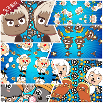  Happy sheep gray wolf childrens party performing arts stage LED large screen background video material