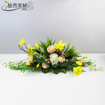 Simulation flower fake flower hotel office desktop conference table decoration flower living room TV cabinet floral decoration