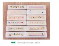 Small strip waist flower seal cartoon seal diy day remember this hand ledger This seal student uses Zhangmu Rubber