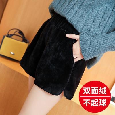 Girl Hot Pants Plus Suede Casual Boots Shorts Winter Female accessories Wear Matching Underpants 2020 Fall Winter Winter