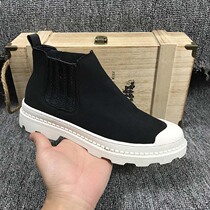 High Help thick bottom One foot pedal Stretch Cloth Mens Shoes 2022 Spring New Shoes Mens Wave Shoes 100 Hitch Plate Shoes