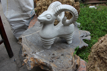 Ceramic Goat Ceramic Sheep Pendulum Pieces Feng Shui Goat Ceramic White Sheep Furnishing Zibobo Mountain Metao Open Sheet Porcelain Sheep